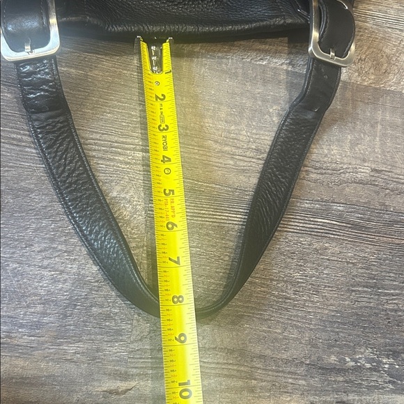 Cole Haan Black Pebble Leather Hobo Satchel Bag w/ duster bag - Picture 16 of 16